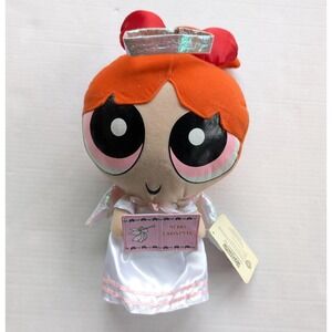 Vintage Powerpuff Girls Blossom Christmas Carol Plush NWT Cartoon Network Angel